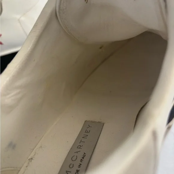 Stella McCartney White Sneakers with Colorful Embroidery - Picture 2 of 7